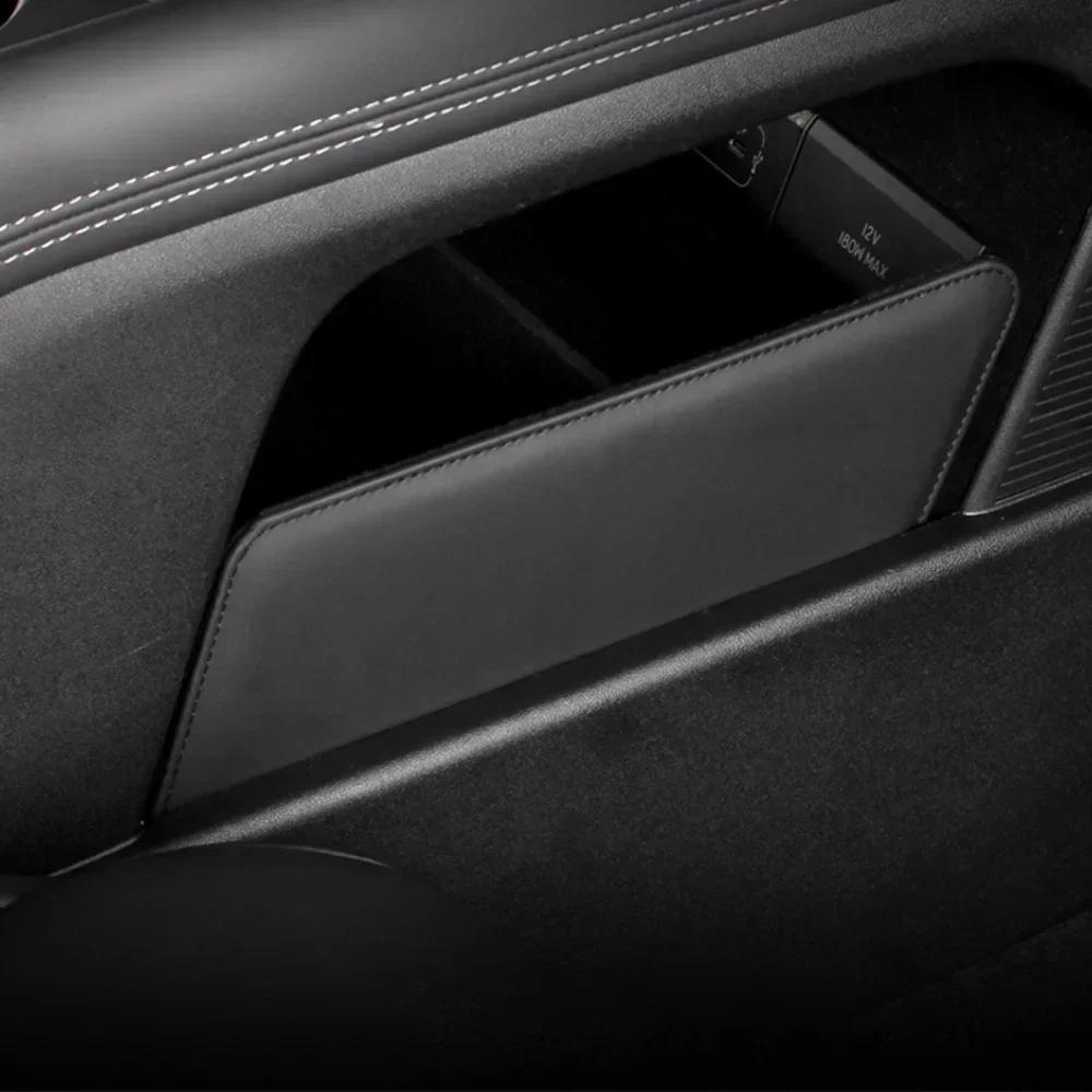 For Xpeng G6  PU Leather Car Lower Central Console Storage Box Organizer Holder Case Auto Interior Accessories