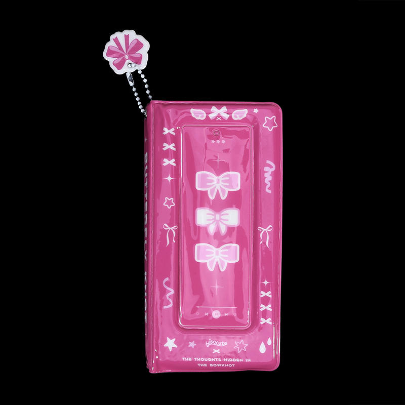 Elegant Photocard Binder Card Album With 4 Compartments Bowknot Pocket Small Cute Photo Album For Fans Boys Girls For Collecting And Organizing Cards