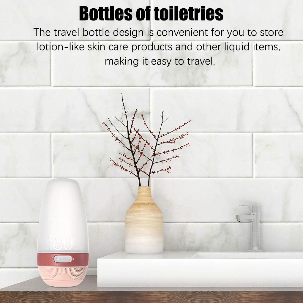 Empty Bottle Plastic Silicone Dispenser Portable Refillable Travel Bottle with Cap