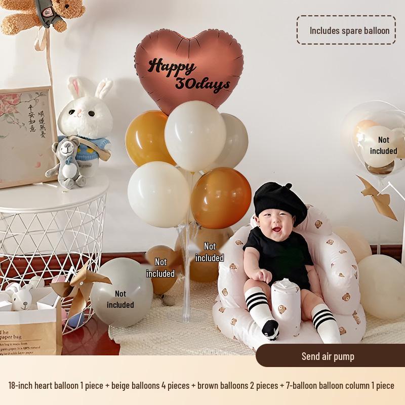 30-Day Baby Celebration Photo Props & Background Wall Set