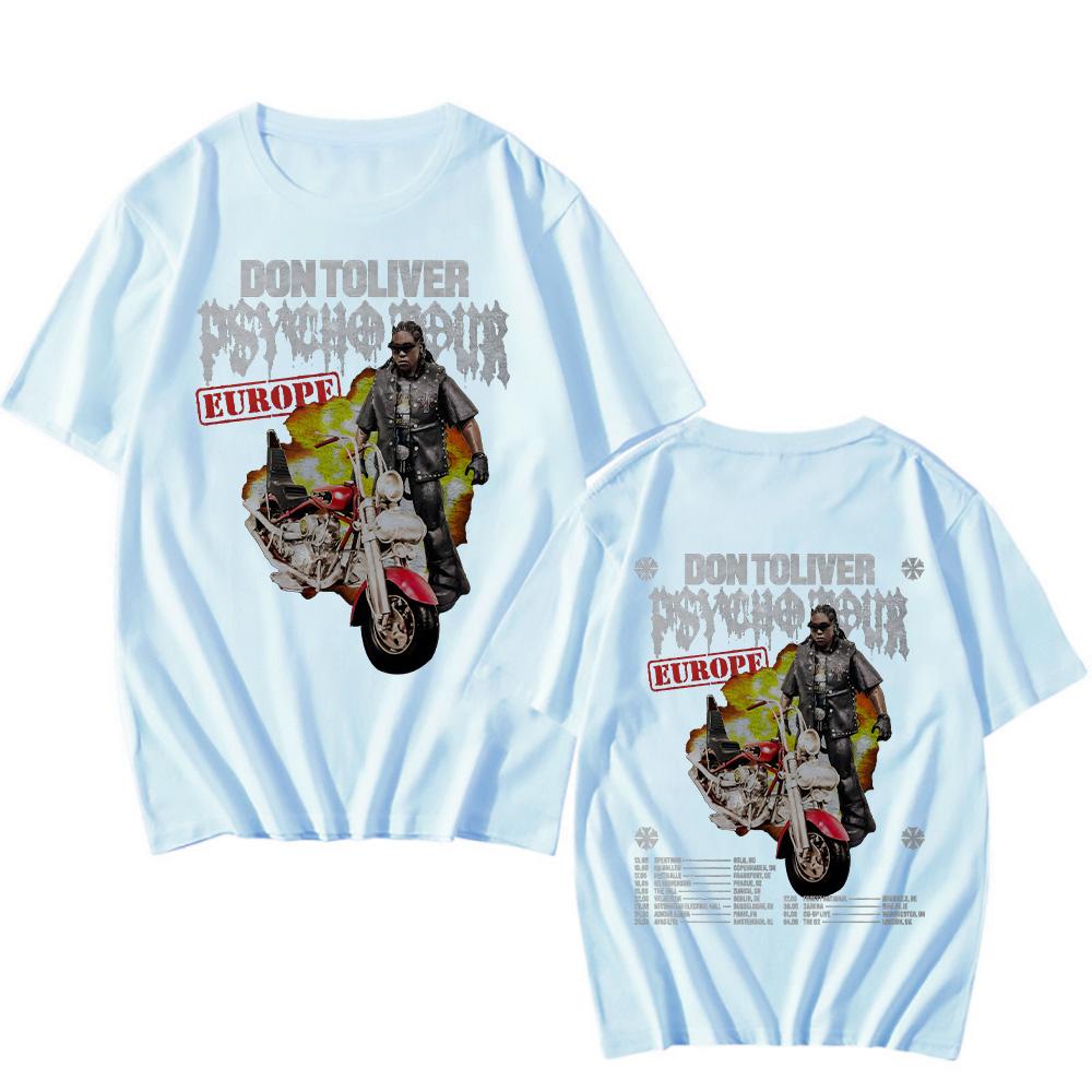Don Toliver Tour 2025 Tshirts Rapper Don Toliver Hip Hop T-shirt New Women/Men Punk Y2K Tee-shirt Vintage Short Sleeve Cotton Streetwear