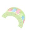 Wooden Hamster Play Bridge Toys   Seesaw Activity Cage for Pet Guinea   Mice Pink