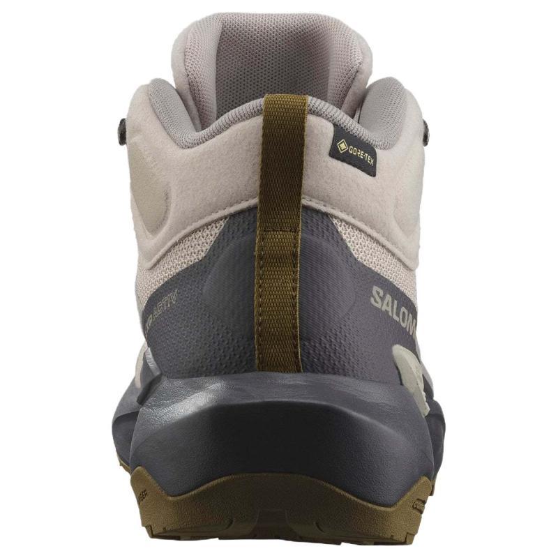 SALOMON Elixir Anti-Slip Wear-Resistant Mid-Top Trekking Shoes Women's Gray Black Sneakers L47564200
