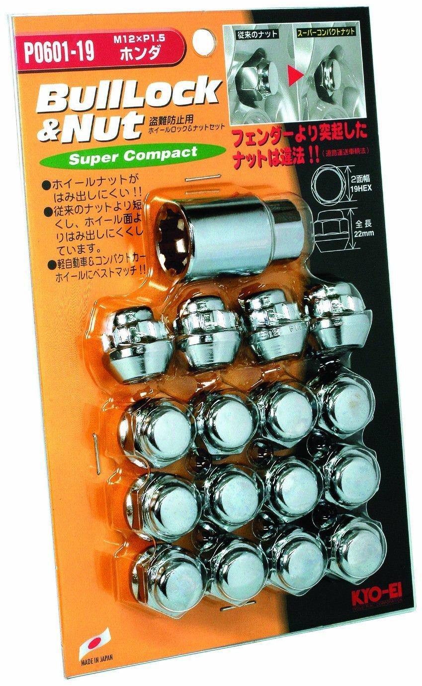 

Bull Lock Суперкомпактный M12 x 4H Для транспортных средств KYO-EI [Тип мешка, 19HEX] P1.5, [Количество 16] [Номер детали] P0601-19