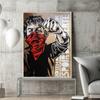 Street Graffiti Poster and Print Famous Artists RNST Works Canvas Painting Masked Cool Girl Boy Wall Art Picture Room Home Decor