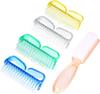 Handle Grip Nail Brush Set for Fingernail & Toes Nails Pedicure Scrubbing Tool Kit 5 Pack (Multicolor)