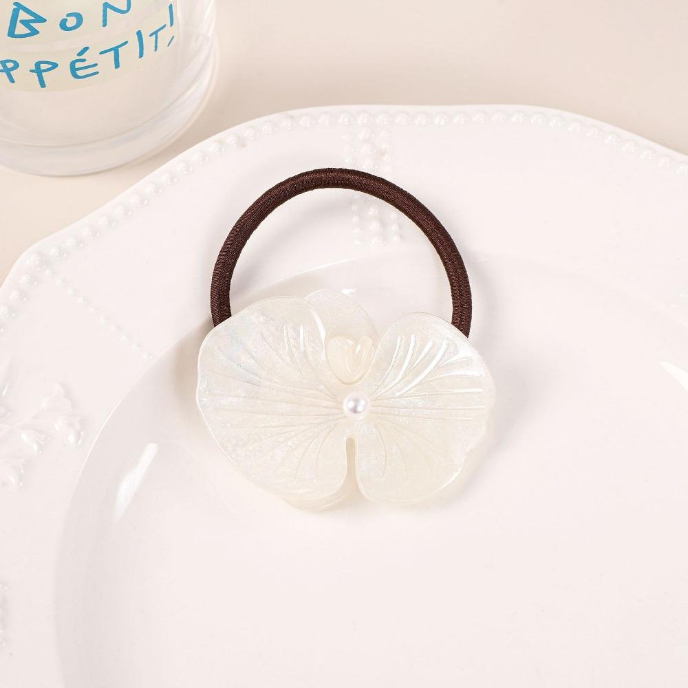Korean Style Butterfly Orchid Hairpin Hair Rope Fresh Barrettes Flower Duckbill Clip  Decoration