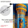 Egyptian Curtains Mysterious Ancient Egypt Temple Wall Suitable Living Room Bedroom Kitchen Bathroom Curtain Set Of 2 Made Polyester Washable Great