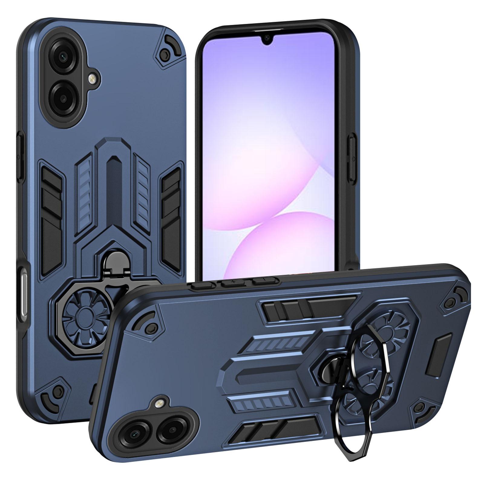

For Samsung Galaxy A07 4G Case Ring Holder Kickstand PC+TPU Shockproof Phone Cover