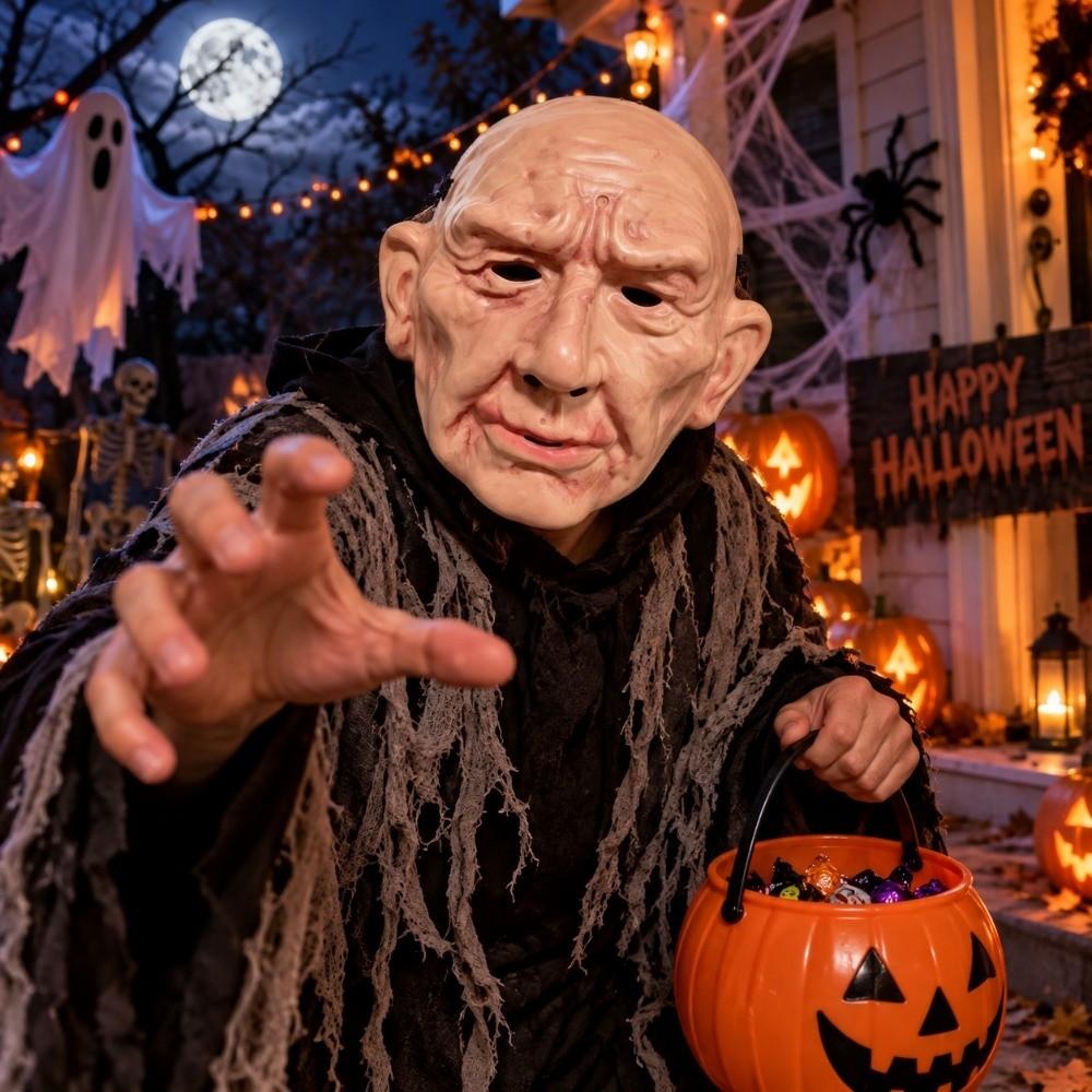 Spooky Halloween Mask Realistic Meng Po Mask Creative Cosplay Props Masquerade
