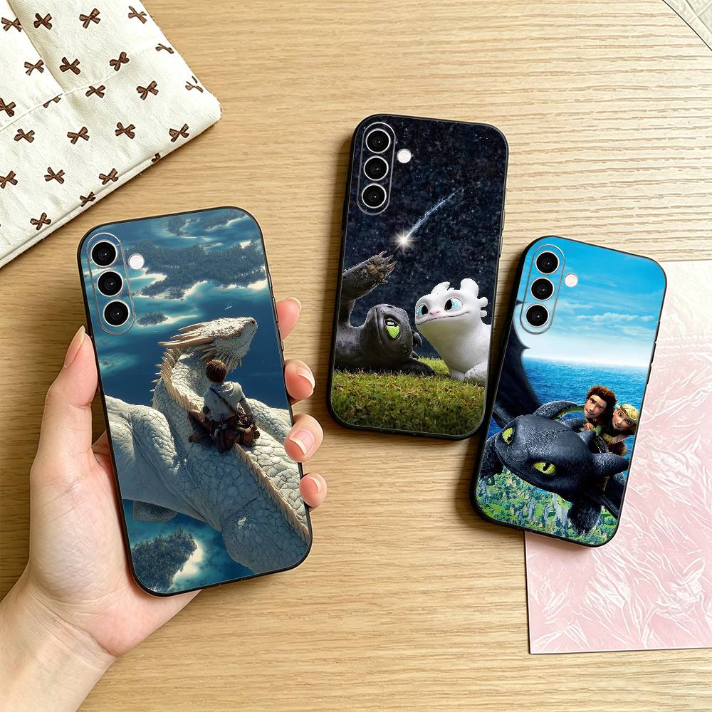 D-Dragon taming expert Phone Case For Samsung Galaxy A73,A72,A71,A70,A53,A52,A51,Others Soft Black Cover