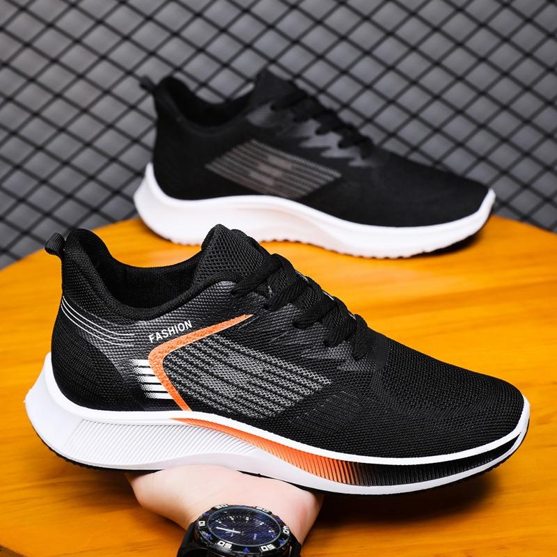Men's Shoes Autumn Breathable Fly-woven Mesh Shoes Sports Students Running Sports Leisure Sports Men's Sports Shoes