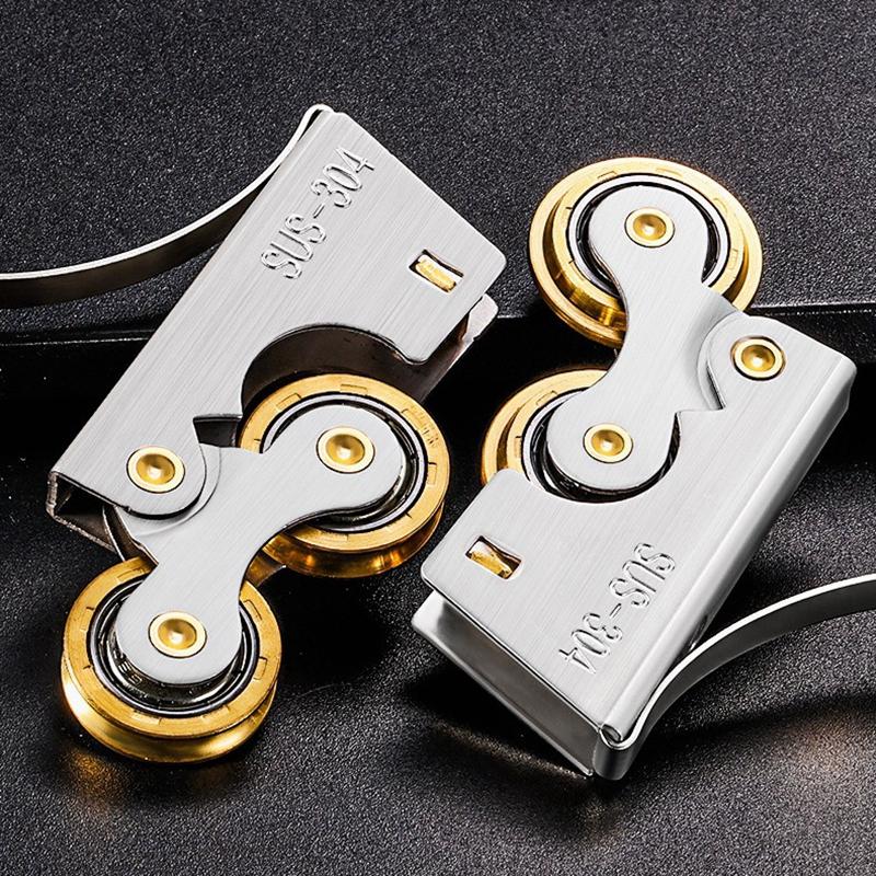 2 Stück Schiebetür Rollen Schrank Schiebetür Bodenrollen Lager Küche Badezimmer Türschienen Glattgleitende Rollen