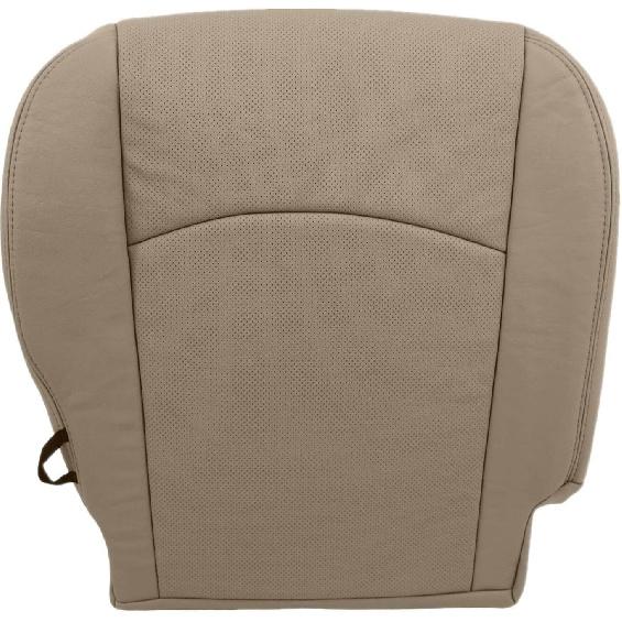 SecosAutoparts Passenger Bottom Replacement Perforated Leather Seat Cover Black Compatible with Dodge Ram 2500 3500 4500 5500 Laramie Sport SLT 2009
