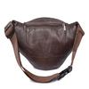 Noora Brown Leather Men Women Waist Bag Fanny Bag Travel Pouch Passport Holder