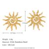 MamacitaSlay Sun Flower Stud Earrings18K Gold Plated Stainless Steel Waterproof Jewelry 2026 New Trendy Party Women's Charm Gift