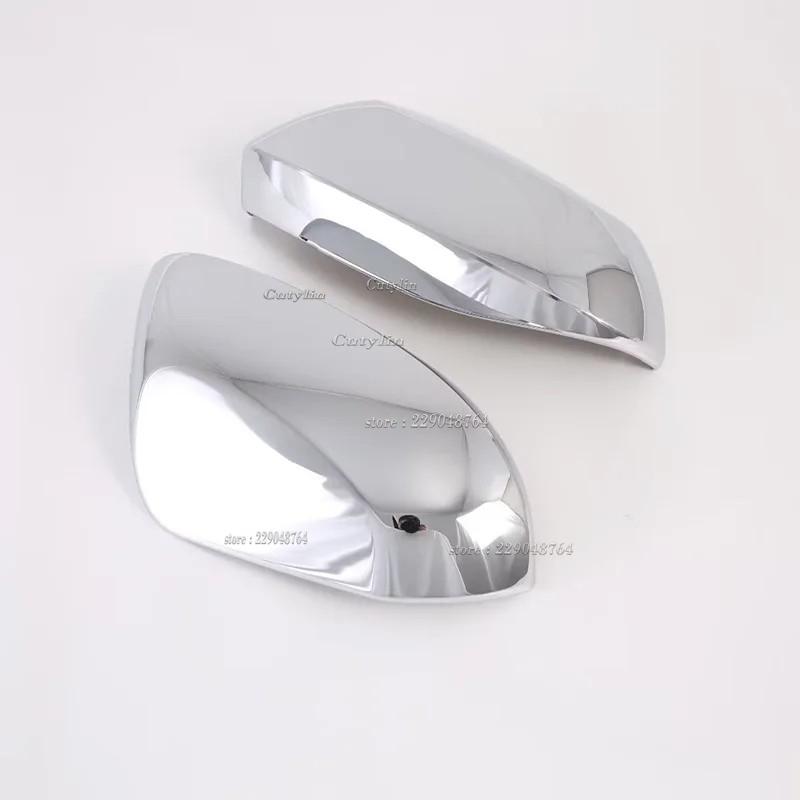 For Toyota Yaris Ativ/Vois 2024 ABS Chrome Side Mirror Wing Cover Car Exterior Door Rear View Mirror Cover Trim