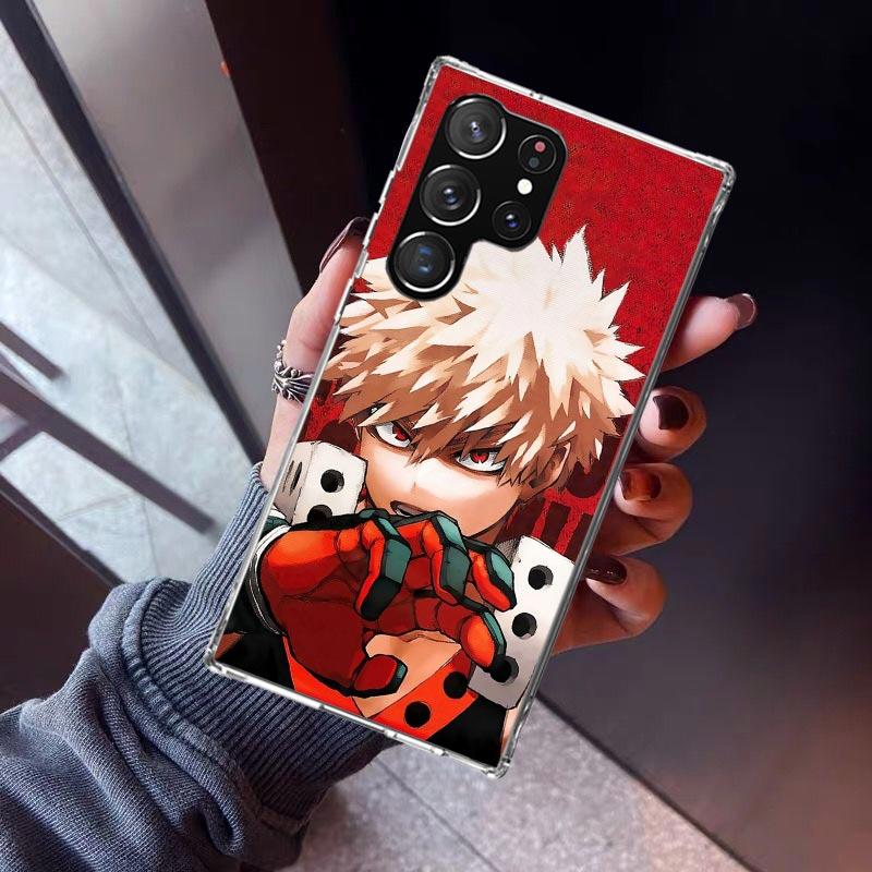 Bakugou Katsuki MHA My Hero Phone Case For Samsung Galaxy S26 S25 Edge S24 S23 Ultra S22 Plus S21 S20 FE Soft TPU Back Cover Fun