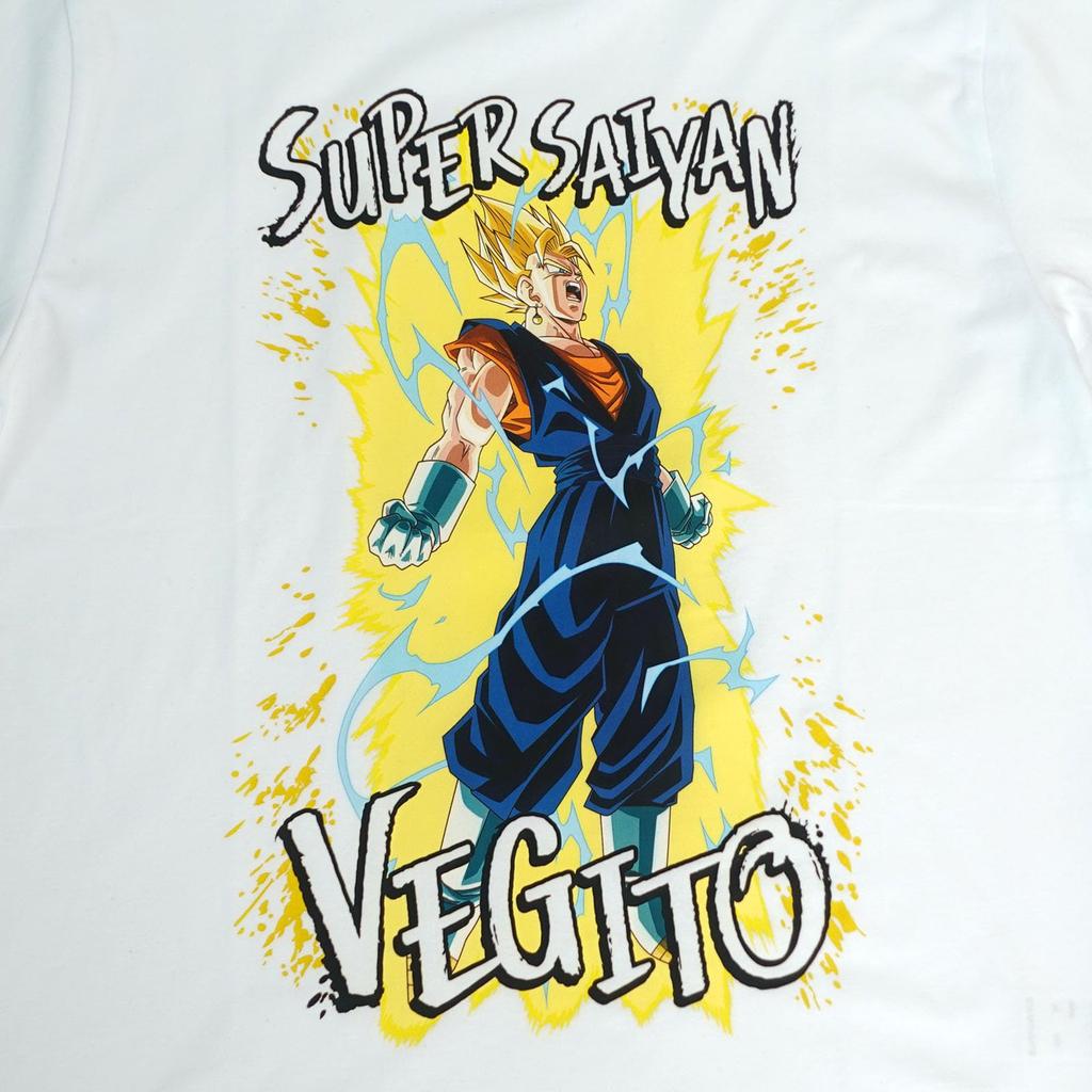 Dragon Super Super Character Goods [Fineplus] T-shirt, Short-sleeved, Ball, Vegito, Saiyan, Merchandise,