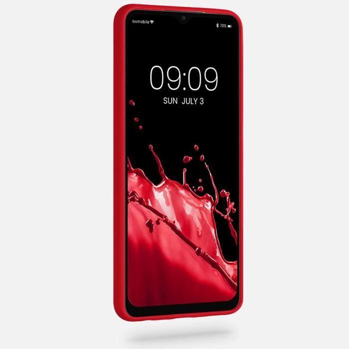 Coque de téléphone - Samsung - A32 5G - Silicone Rouge - Design Magnétique - 2 Verres Trempés