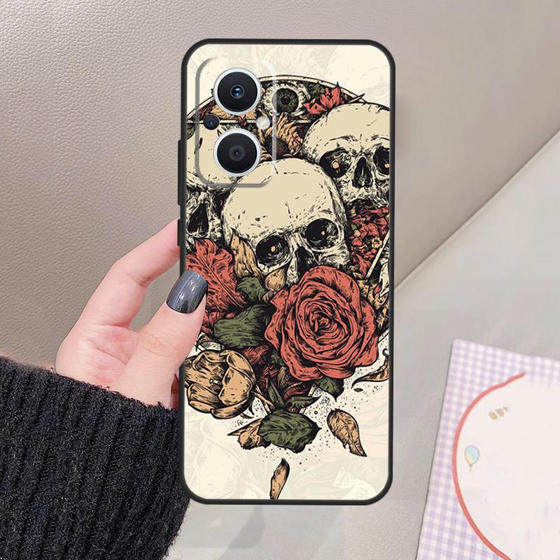 Funny Skull Funda For OPPO Reno 12 14 13 11 10 Pro 11F 12F 13F 14F 7 8 Lite OPPO Find X6 X5 X8 X9 Pro Case