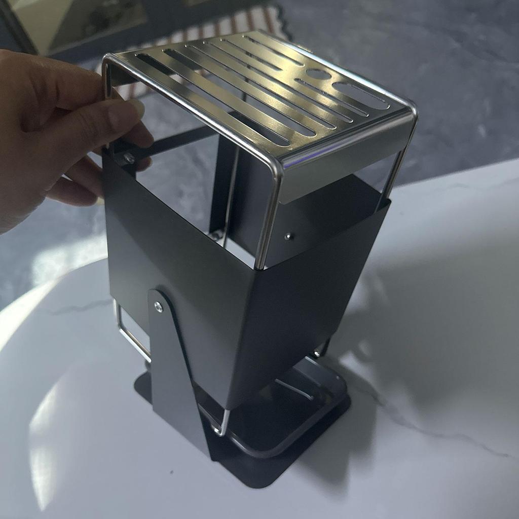 Modern Non-Slip Swivel Knife Block Storage Organizer Easy To Clean Utensil Holder with Multiple Slots for Kitchen Knives