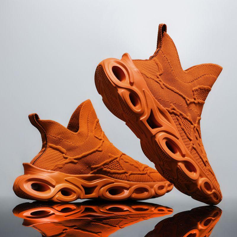 Men's Shoes Spring and Summer 2024 New Sneakers Mesh Casual Breathable Anti-odor Socks Shoes Running Sports Old Dad Shoes