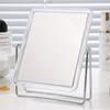 Rotatable Square Double-Sided Desktop Makeup Mirror for Dormitory