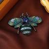 Crystal Bee Badges Pins for Women Men Fashion Unisex Clothing Insect Series Classic Brooches Corsage Lapel Pin
