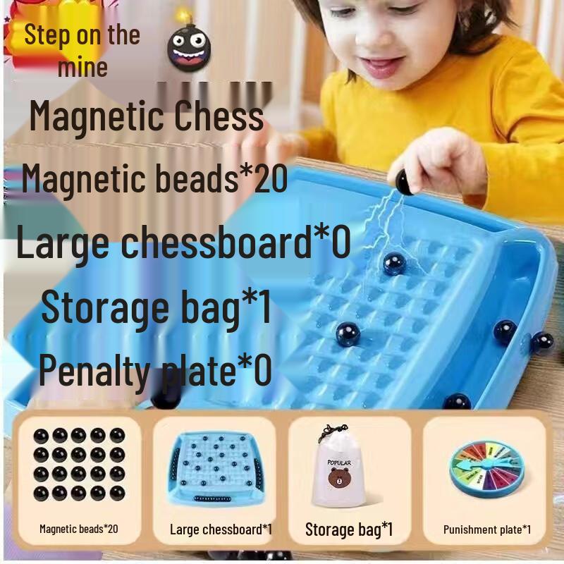 Fumai De Magnetic Battle Chess Board Game - 20 Pieces (2-Pack)