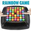 2-4 Spieler 20cm Regenbogenkugel Eliminierung Konzentration Perlen Trainingsbrettspiel Magisches Schach Familienspielzeug für Kinder