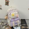 New high-value, fresh, sweet and cute bear backpack, large-capacity backpack for junior high school students