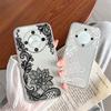 Rose Flower Lavender Oil Painting Phone Case For Honor X9c X9b X9a X8a X8b X8c X7a X7b X7c X6b X7c X7d Transparent Clear Cover