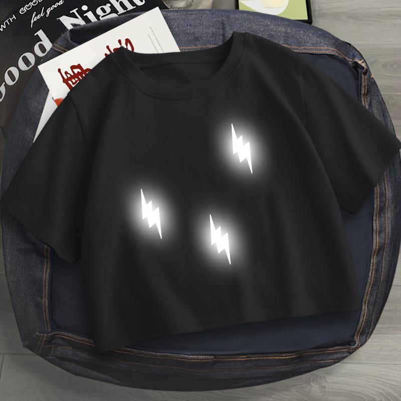 Bright Reflective Heat Transfer Vinyl for DIY Clothing Sportswear Safety Gear Custom Design Lightning HTV DIY Sewing Crafts