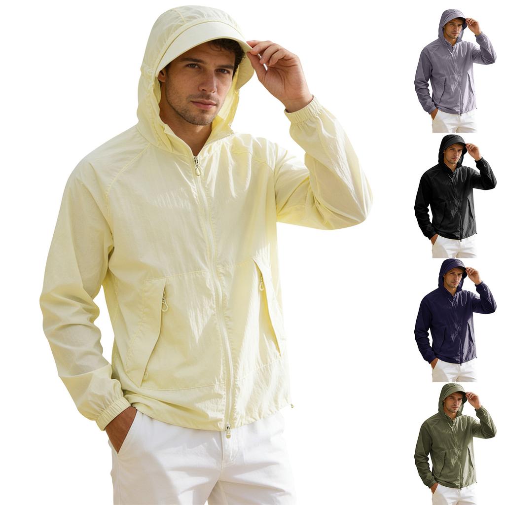 Men's And Women's Sun-protective Clothing Jackets Couple Skin Clothing Quick-drying And Breathable Tops
