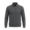 Men S Jacquard Stand Collar Pullover Sweatshirt With Zipper Pocket