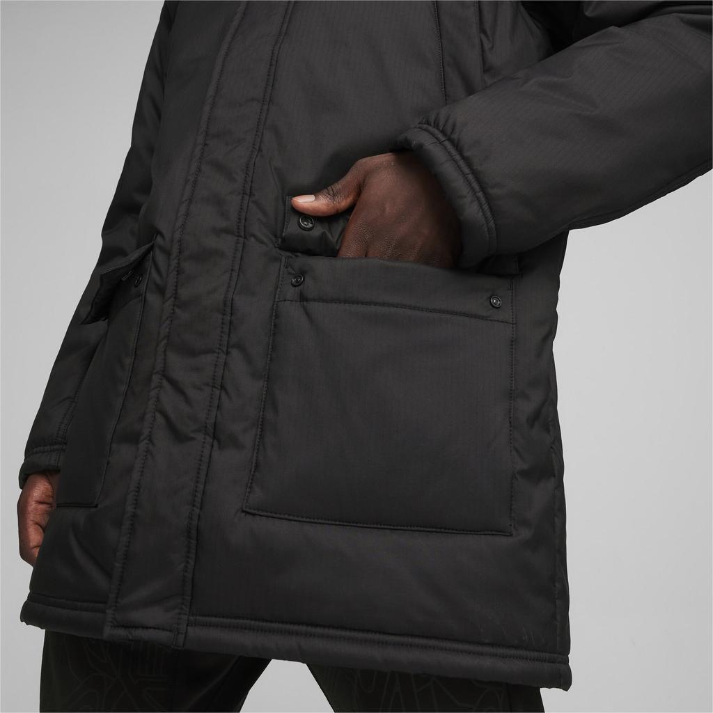 Puma TEAMFINAL WINTER Men's Hooded Jacket Black 65856903 Size XL