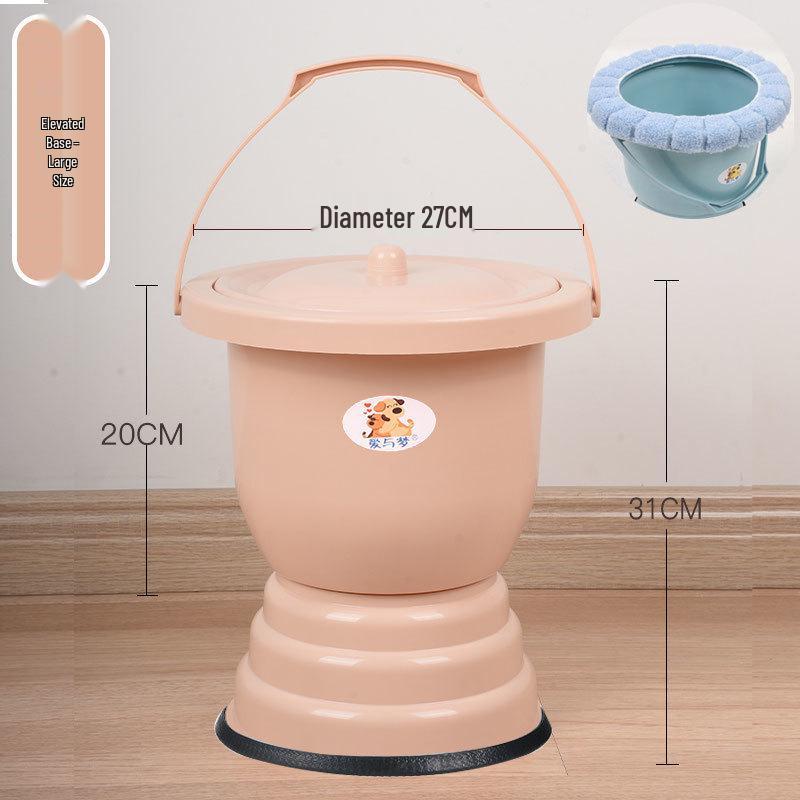 Women's Indoor Urinal with Lid for Night Use - Suitable for Rural, Elderly, and Children