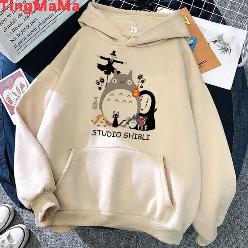 

Японские толстовки с капюшоном в стиле аниме Миядзаки Хаяо, толстовки унисекс с графикой аниме, толстовки унисекс, большие размеры, худи унисекс в стиле Харадзюку 4XL
