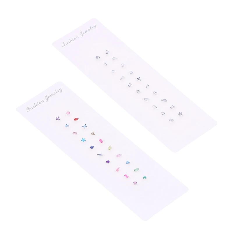 20 Pcs/Sheets Ear Seed Acupuncture Auricular Alien Colored Diamonds Disposable Ear Stickers Massage Therapy Needle Patch