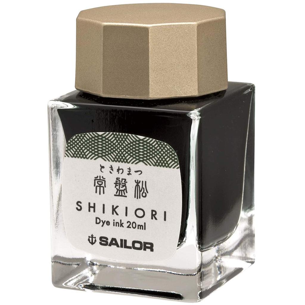Sailor Fountain Pen Bottled Ink, Shikiori "Izayoi No Yume" Tokiwa Pine, 13-1008-202