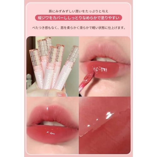 Lip Tint, Mirror Tint, Moisturizing, Glitter, High Color, Long-lasting, Lipstick, Gloss, Shiny, Moisturizing, Lipstick That Does Not Stick To Masks, L