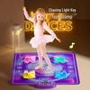 Girls' Musical Dancing Mat – Kids' Fitness Challenge and Puzzle Jump Pad