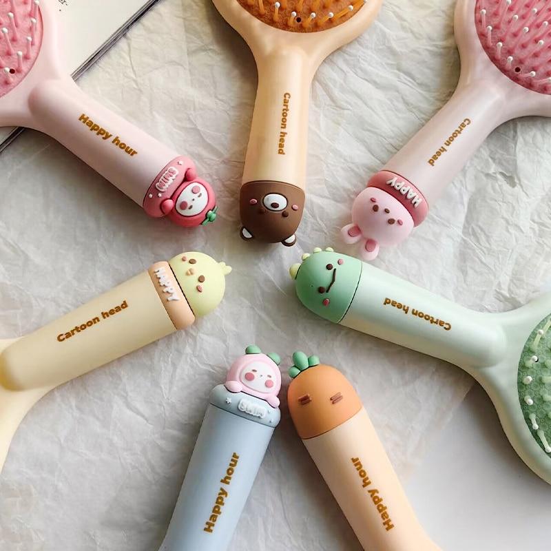 Cute Air Cushion Small Comb Ladies Airbag Comb Long Hair Portable Comb Home Children And Girls Anti-static Massage Comb