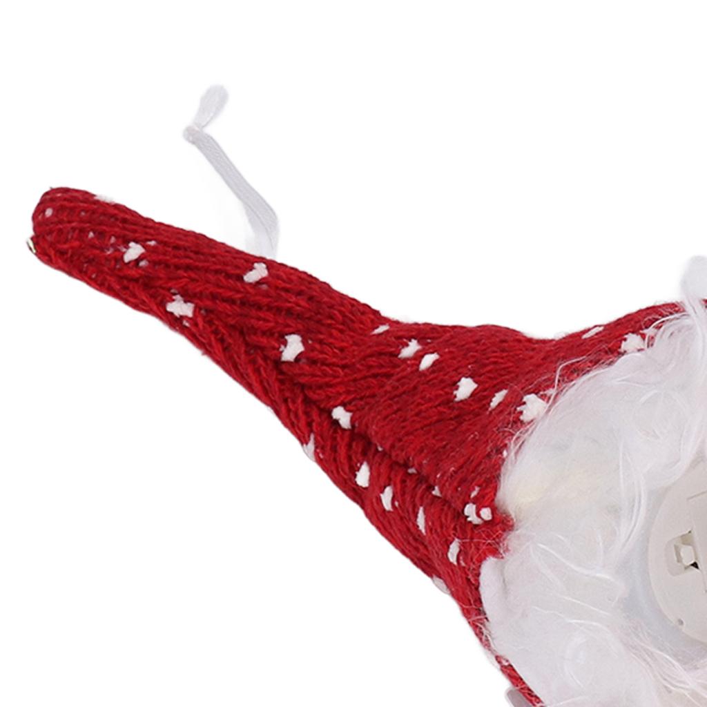 LED Light Christmas Gnome Decoration Xmas Gnome Ornament Christmas Tree Pendant for Home Festival