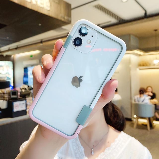 Phone Case For Iphone 14 13 12pro 11pro Max Xr Xs Max X 14plus 14pro Soft Silicone Bumper Shockproof Transparent Back Cover Capa