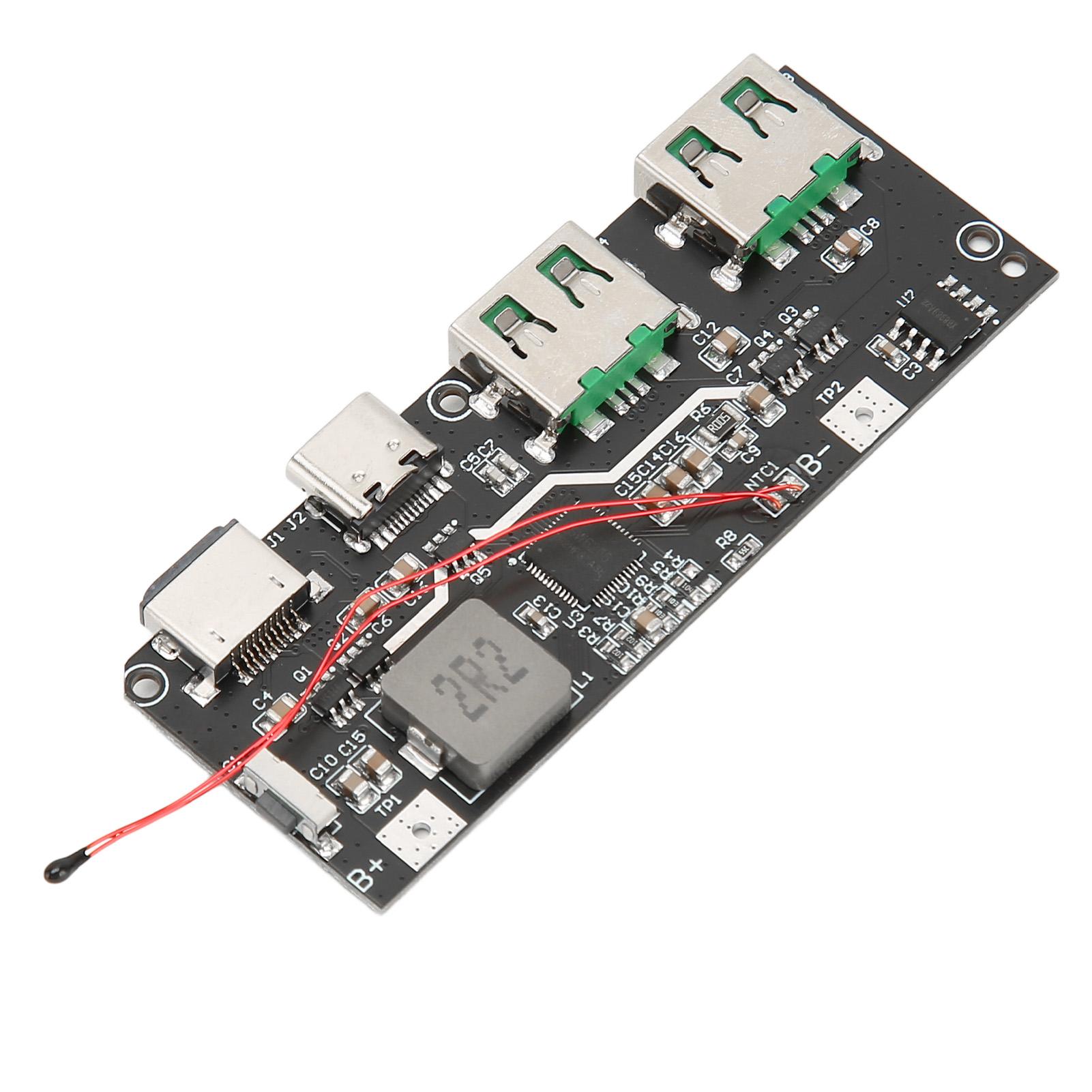 

Модуль зарядки мобільного телефону 5 портів двосторонній Micro Type C USB плата швидкої зарядки 4,5–13,5 В