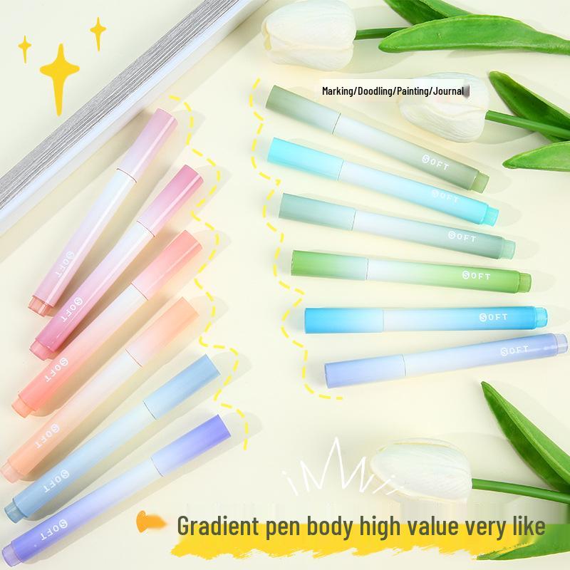 Gradient Highlighter: Eye-Friendly, Large Capacity, Ideal for Students