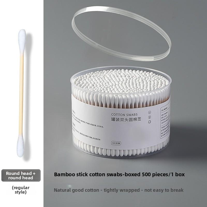 Disposable Double-ended Cotton Swab Ear Cleaning Pads for Babies To Remove Earwax. Cotton Swab Box for Cleaning. Hygienic Product.