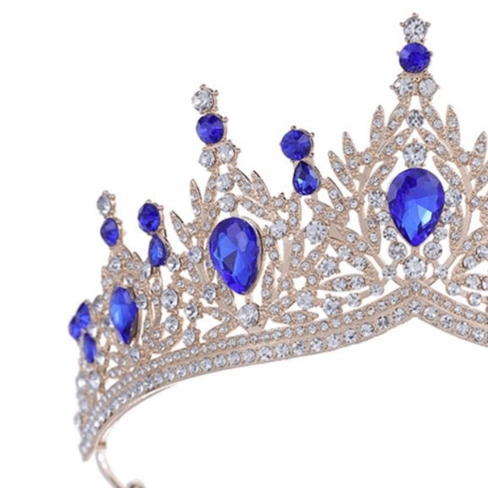 Shiny Ornament Baroque Queen Tiaras Luxury Princess Crown Bridal Headwear  for Women Girls
